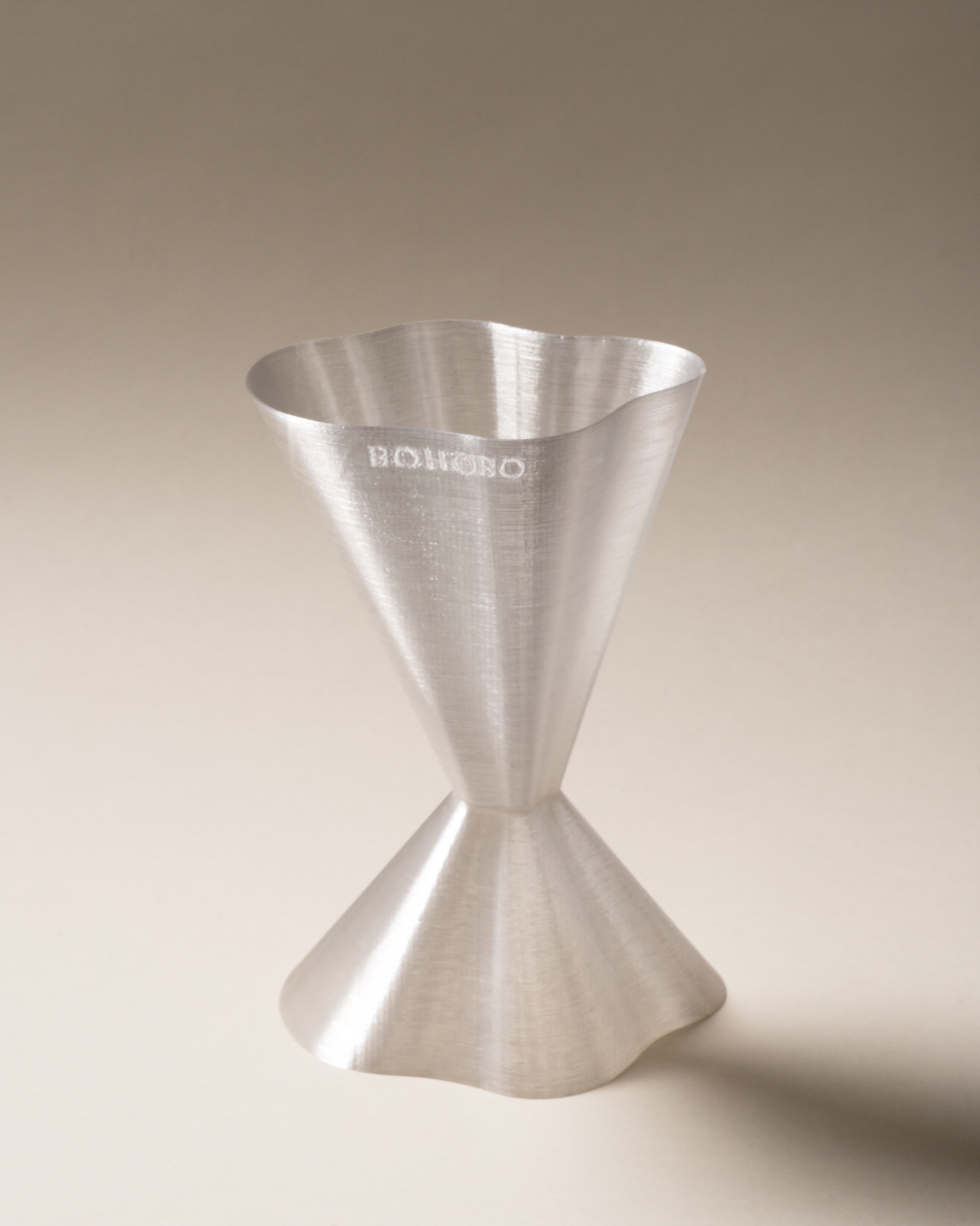 3D-printed Goblet made from bio-based PLA filament. Featuring organic contours, versatile design that works as both a goblet and small bowl, sustainable and non-toxic.