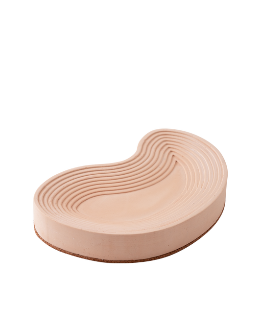 Handcrafted Karma Tray, made from eco-friendly Jesmonite. Perfect for jewelry or incense, featuring a unique, sustainable design with subtle variations in color and texture.